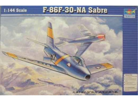 обзорное фото Збірна модель винищувача F-86F-30-NA Sabre Літаки 1/144