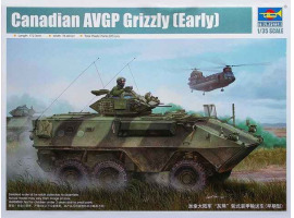 обзорное фото Збірна модель 1/35 Канадський бронетранспортер Grizzly 6x6 APC Trumpeter 01502 Бронетехніка 1/35