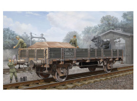 обзорное фото Збірна модель 1/35 Німецька залізнична гондола (нижні сторони) Trumpeter 01518 Залізниця 1/35