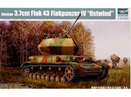обзорное фото Збірна модель німецького зенітного танку 3.7cm Flak 43 Flakpanzer IV “Ostwind” Бронетехніка 1/35