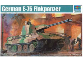 обзорное фото Збірна модель німецького танка  E-75Flakpanzer Бронетехніка 1/35