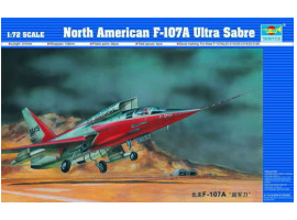 обзорное фото Збірна модель північноамериканського літака F-107A Ultra Sabre Літаки 1/72
