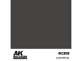 Alcohol-based acrylic paint Gun Metal AK-interactive RC819