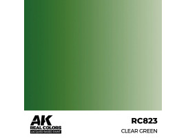 Alcohol-based acrylic paint Clear Green AK-interactive RC823