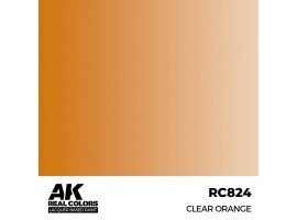 Alcohol-based acrylic paint Clear Orange AK-interactive RC824