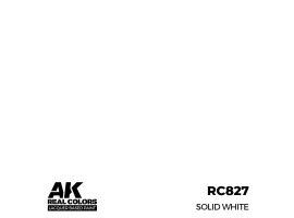 Акрилова фарба на спиртовій основі Solid White / Суцільний білий AK-interactive RC827