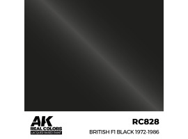 Alcohol-based acrylic paint British F1 Black 1972-1986 AK-interactive RC828