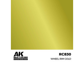 Alcohol-based acrylic paint Wheel Rim Gold AK-interactive RC830