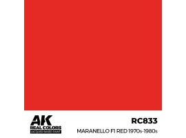 Акрилова фарба на спиртовій основі Maranello F1 Red 1970-1980 АК-interactive RC833