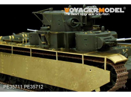 обзорное фото WWII Russian T-35 Heavy Tank Fenders/Track Covers  Фототравление
