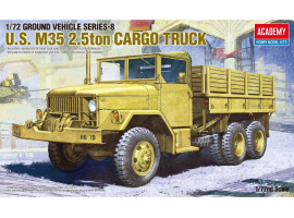 обзорное фото Збірна модель 1/72 Американський вантажний автомобіль M35 вантажопідйомністю 2,5 тонни Academy 13410 Автомобілі 1/72