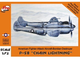 обзорное фото P-58 Lockheed "Chain lightning" Літаки 1/72