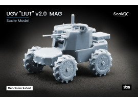обзорное фото Scale model 1/35 Ground drone "Liut" MAG v2.0 ScaleX VG 35003 Ground drones