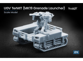 обзорное фото Scale model 1/72 Ground drone "TerMIT" (with MK19 grenade launcher) ScaleX VG 72007 Ground drones