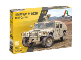 Scale model 1/35 Humvee Armored Vehicle HMMWV M1036 TOW Italeri 6598