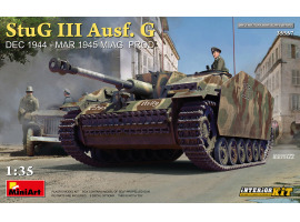 обзорное фото Scale model 1/35 German self-propelled gun StuH III Ausf. G (December 1944 - March 1945) Miag Prod. with interior Miniart 35357 Armored vehicles 1/35
