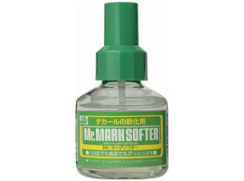 обзорное фото Mr. Mark Softer 40ml / Рідина для розм'якшення декалей Mr. Hobby MS231 Приварювання декалей