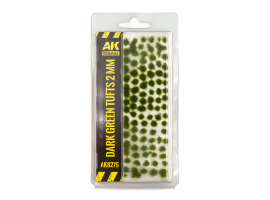 Dark Green Tufts 2 mm / Темно-зеленые пучки 2 мм AK-Interactive 8275