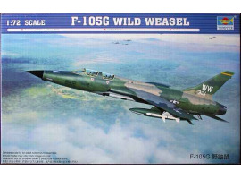 обзорное фото Збірна модель 1/72 Американський винищувач-бомбардувальник F-105G Thunderchief Trumpeter 01618 Літаки 1/72
