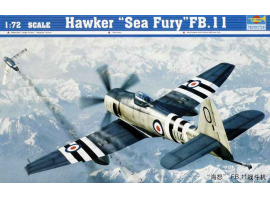 обзорное фото Збірна модель літака Hawker “Sea Fury” FB.11 Літаки 1/72