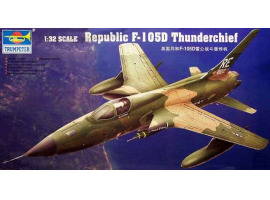 обзорное фото Збірна модель 1/32 Літак US Republic F-105D Thunderchief Trumpeter 02201 Літаки 1/32