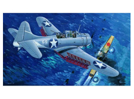 обзорное фото Scale model 1/32 U.S. Navy SBD-3 “Dauntless” Midway Трумпетер 02244 Aircraft 1/32