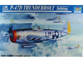 обзорное фото Збірна модель 1/32 Винищувач-бомбардувальник P-47 "Thunderbolt " Trumpeter 02263 Літаки 1/32
