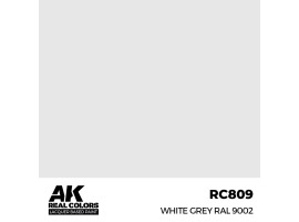 Акриловая краска на спиртовой основе White Grey / Бело-серый RAL 9002 АК-интерактив RC809