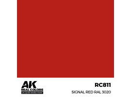 Alcohol-based acrylic paint Signal Red RAL 3020 AK-interactive RC811