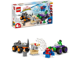 Конструктор Битва Халка з Носорогом на вантажівках LEGO Spidey 10782