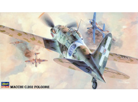 обзорное фото Збірна модель 1/48 Літак Macchi C.202 Folgore JT32 Хасегава 09132 Літаки 1/48