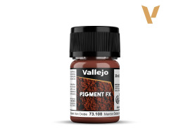 обзорное фото Пігмент "Коричневий оксид заліза" (35 мл) (Brown Iron Oxide) Pigment FX Vallejo 73108 Пігменти