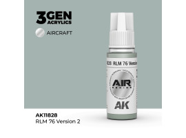 обзорное фото Акрилова фарба RLM 76 Version 2 / Блідо-зелений 2 AIR АК-interactive AK11828 AIR Series