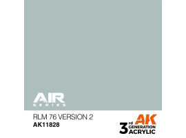 обзорное фото Акриловая краска RLM 76 Version 2 / Бледно-зеленый AIR АК-интерактив AK11828 AIR Series