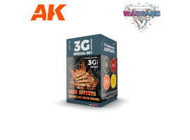 обзорное фото WARGAME COLOR SET ЭФФЕКТЫ ЛАВЫ AK 3rd Generation WARGAME COLOR SET