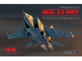 Buildable model of the Soviet reconnaissance aircraft MiG-25 RBT