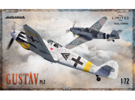 обзорное фото Збірна модель 1/72 Літак Messerschmitt Bf-109g GUSTAV LIMITED DUAL COMBO part 2 Eduard 2145 Літаки 1/72