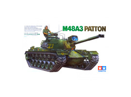 обзорное фото Збірна модель 1/35 Американський танк M48A3 Patton Tamiya 35120 Бронетехніка 1/35