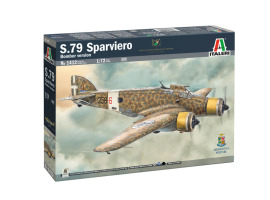 обзорное фото Збірна модель 1/72 Літак S.79 Sparviero (версія бомбардувальника) Italeri 1412 Літаки 1/72