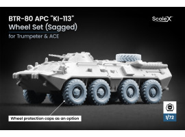 Набор колес (с деформацией) KI-113 для БТР-80 APC от Trumpeter и ACE ScaleX WM 72013S