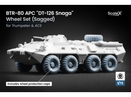 Набор колес (с деформацией) DT-126 Snaga для БТР-80 от Trumpeter и ACE ScaleX WM 72014S