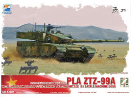 Сборная модель 1/35 Китайский ZTZ-99A MBT (WITH LASER SIMULATION COUNTERMINE SYSTEM UNITREE BI BATLE