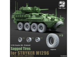 обзорное фото Збірна модель 1/35 3D-друковані шини під навантаженням для STRYKER M1296 Zimi TC3D044 Колеса