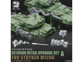 обзорное фото Збірна модель 1/35 3D-друкований набір зовнішньої деталізації EXTERIOR DETAIL UPGRADE SET A для STRYKER M1296 Zimi TC3D046 Набори деталювання