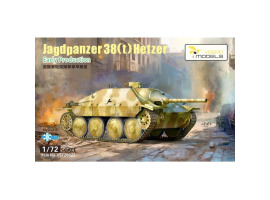 обзорное фото Збірна модель 1/72 САУ Jagdpanzer 38(t) Hetzer раннє виробництво Vespid Models VS720022 Бронетехніка 1/72