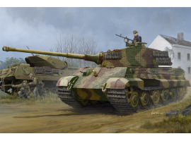 обзорное фото Pz.Kpfw.VI Sd.Kfz.182 Tiger II (Henschel 1944 Production) w/ Zimmerit Бронетехніка 1/35