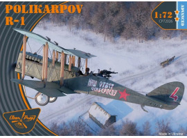 обзорное фото Збірна модель 1/72 Радянський літак Полікарпов Р-1 Clear Prop 72026 Літаки 1/72