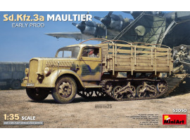 обзорное фото Збірна модель 1/35 Напівгусеничні вантажівки Sd.Kfz.3a Maultier. (Рання версія) MiniArt 53050 Автомобілі 1/35