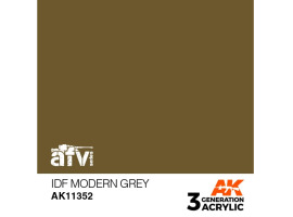 Акриловая краска IDF MODERN GREY / Современный серый (Израиль) – AFV АК-интерактив AK11352
