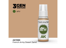 обзорное фото Acrylic paint FRENCH ARMY DESERT SAND / French Sand – AFV AK-interactive AK11363 AFV Series